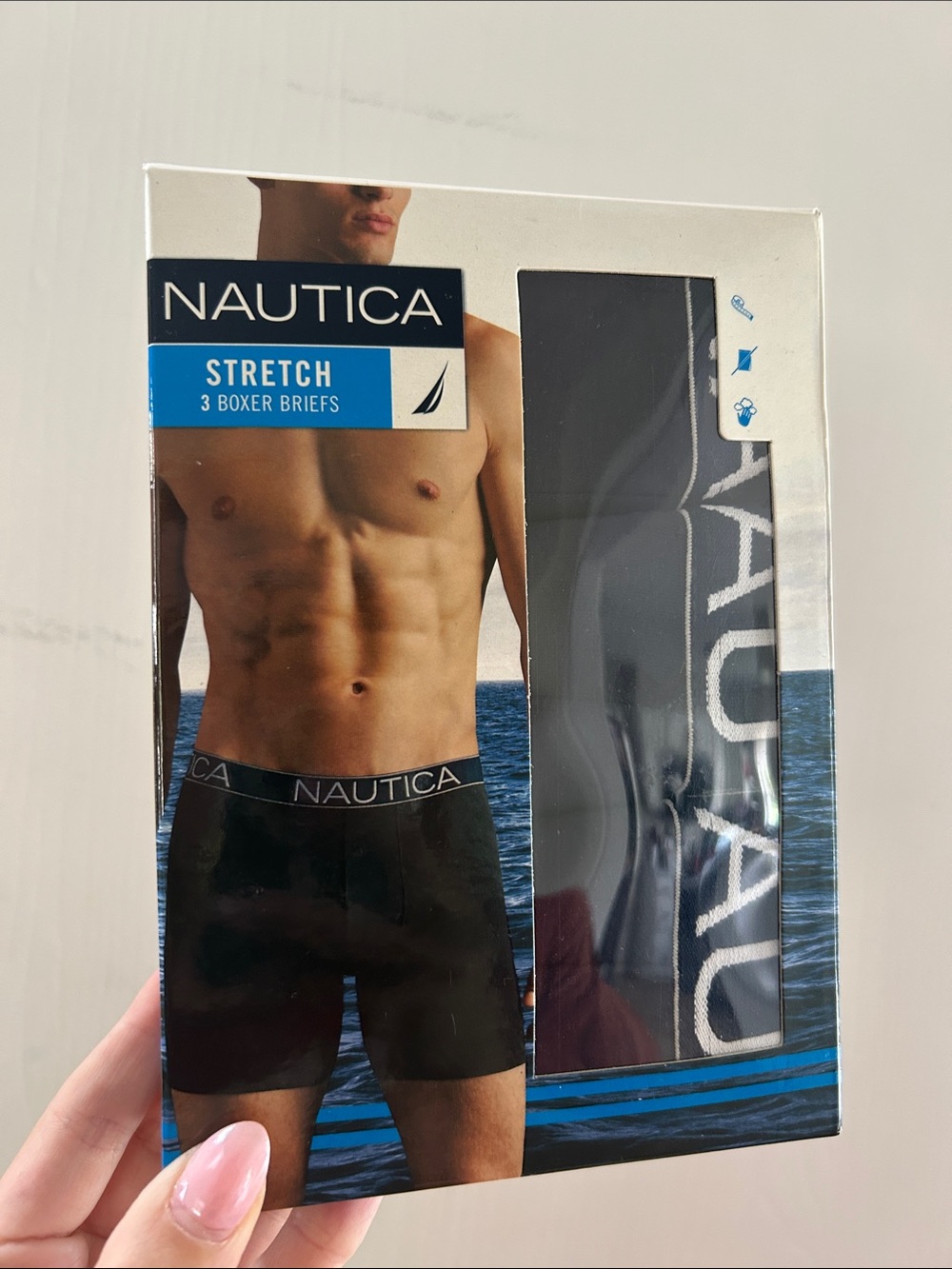 Nautica Black Stretch Boxer Briefs - 3 Pack